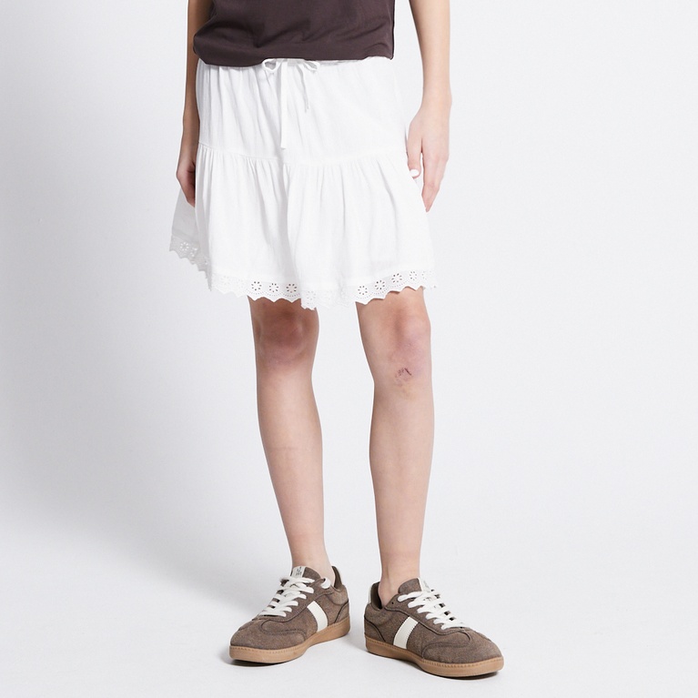 Frill skirt "Blake star" Off white